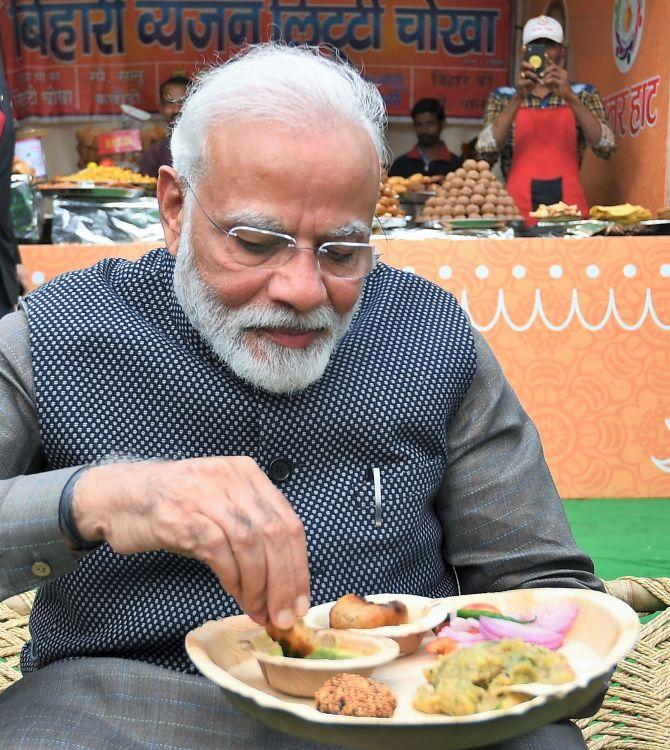 Modi daily food expenses