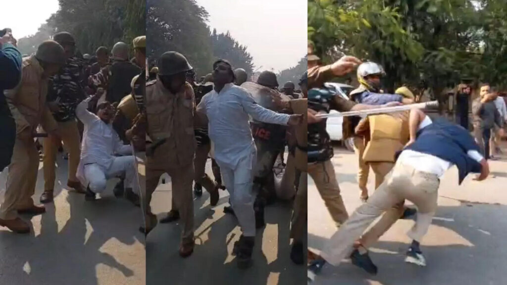 MGNREGA protest Varanasi