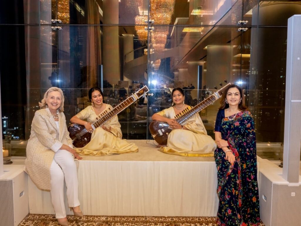 Ambani Family in Mumbai Hosts Hillary Clinton