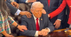 Prayer meeting for Trump