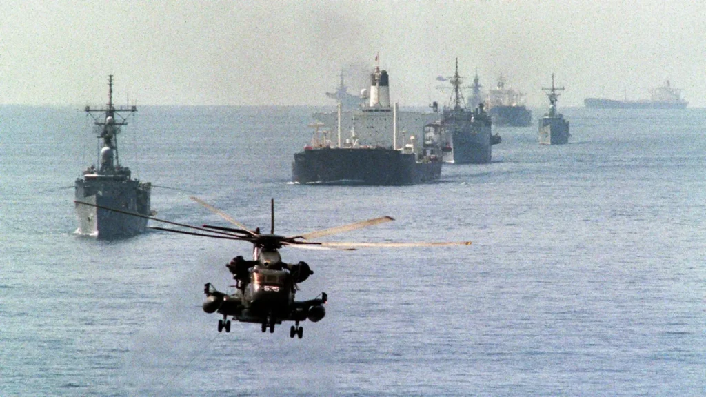 US Navy Escort Tanker