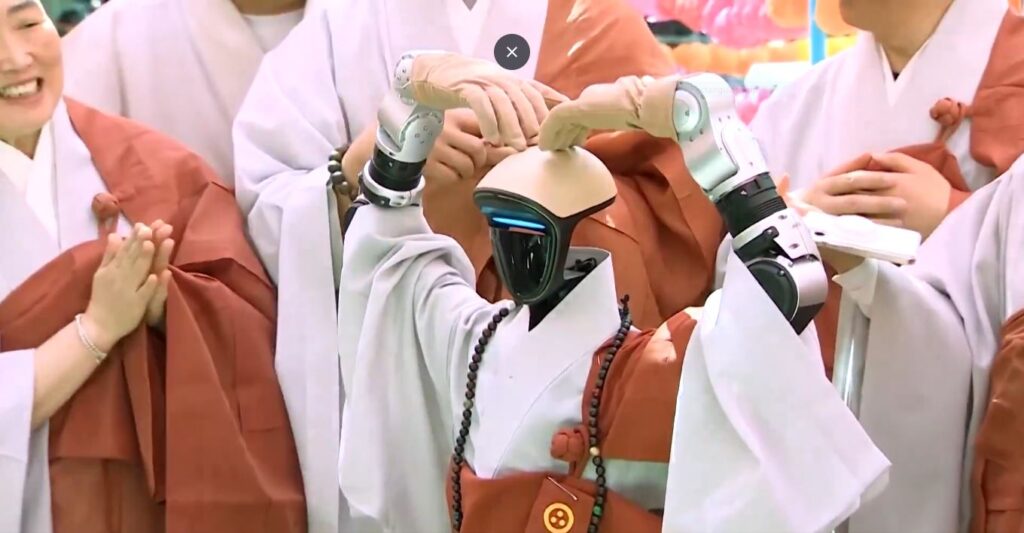 South Korea Robot Monk