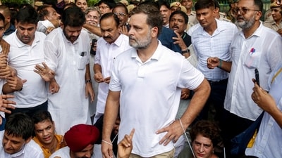 Rahul Gandhi Delhi Protest