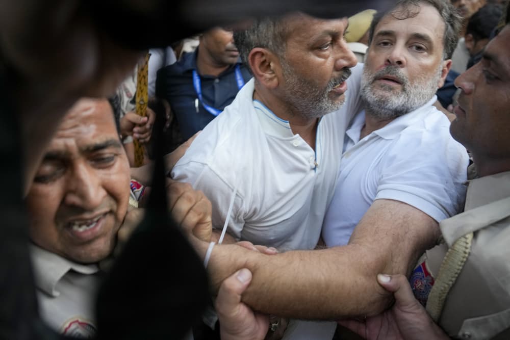 Rahul Gandhi Delhi Protest