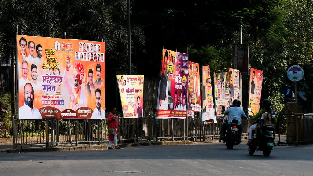 Illegal hoardings in India