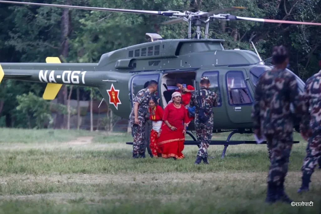 Nepal Army rescue operation