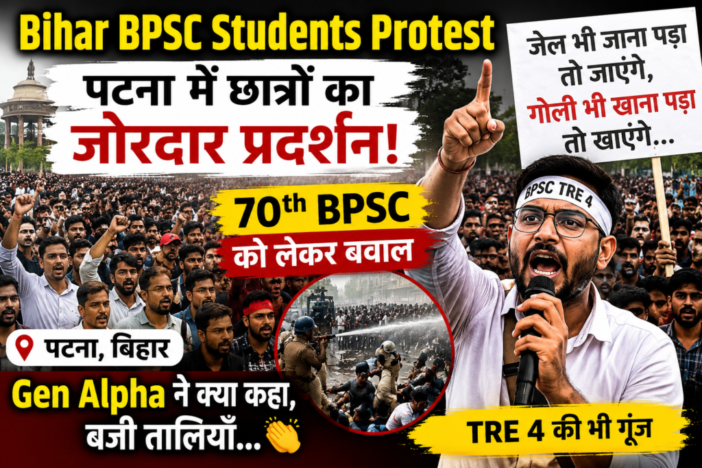 Bihar BPSC Students Protest
